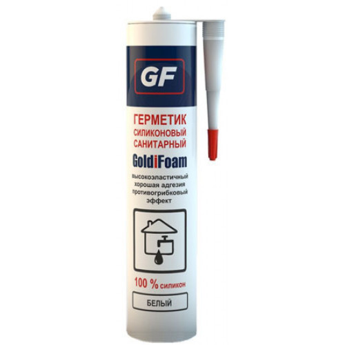 GoldiFoam силиконовый санитарный герметик