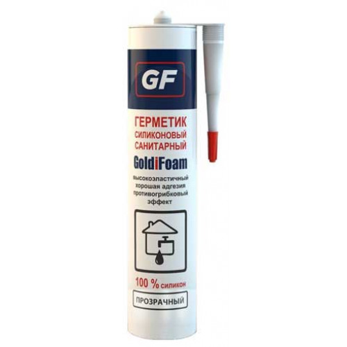 GoldiFoam силиконовый санитарный герметик